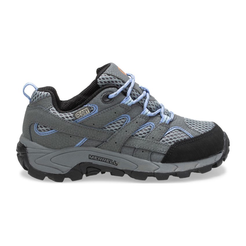 Basket Merrell Moab 2 Low Lace Waterproof Grise Enfant | F.J.YVNU